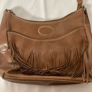Tommy Hilfiger brown purse with fringe